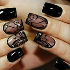 Gradient White Press Nails