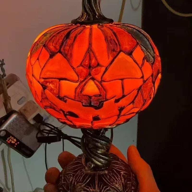 Resin Pumpkin Night Light