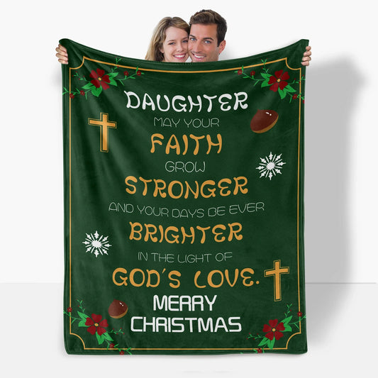Christmas Blessing Themed Blanket