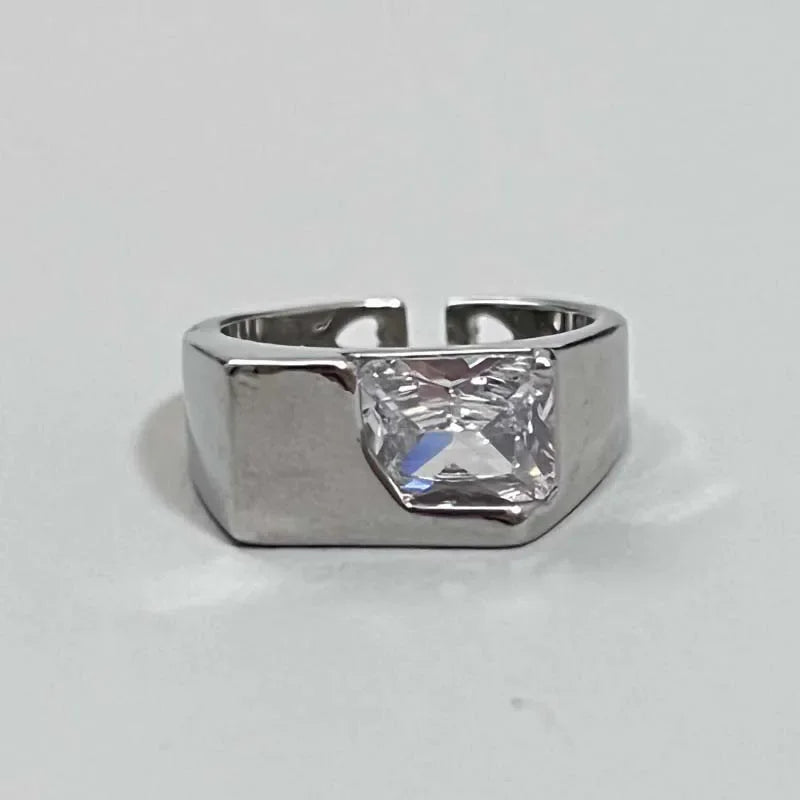 Silver Gothic Star Ring