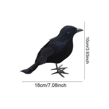 Halloween Artificial Crow Decorations