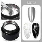 BORN PRETTY Silver Metal Effect