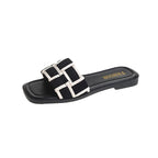 Roman Square Slippers