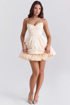 Satin Spaghetti Strap Mini Dress