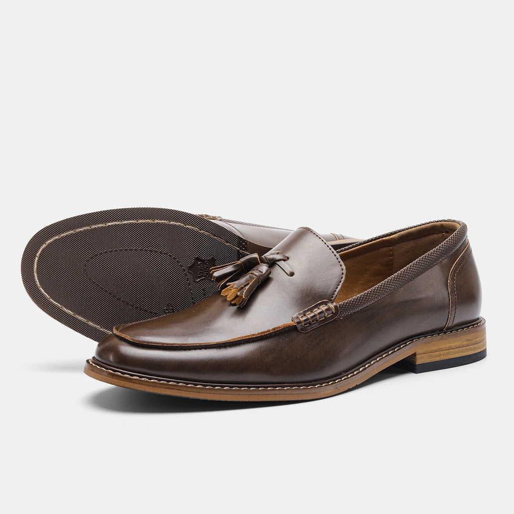 Round-Toe PU Leather Shoes
