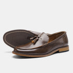 Round-Toe PU Leather Shoes