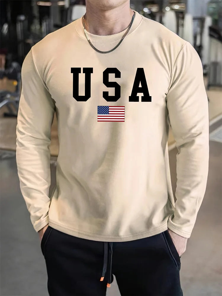 3D Print Casual Long Sleeve Tee