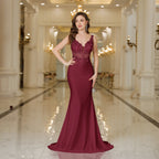 Beaded Chiffon Gown