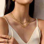Gold Layered Women Necklace