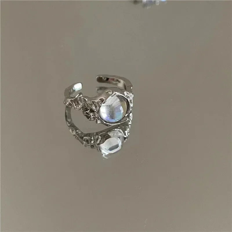 Silver Gothic Star Ring