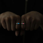 Luminous Couple Heart Ring