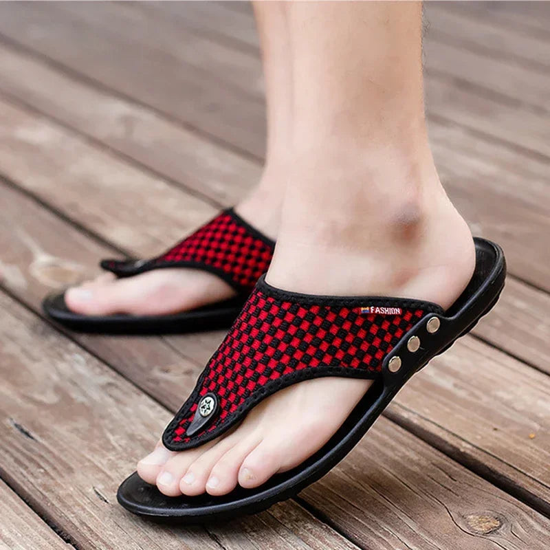 Canvas Comfort Beach Flip-Flops