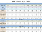 Peak-Lapel Thin-Stripe Groom Suit Set