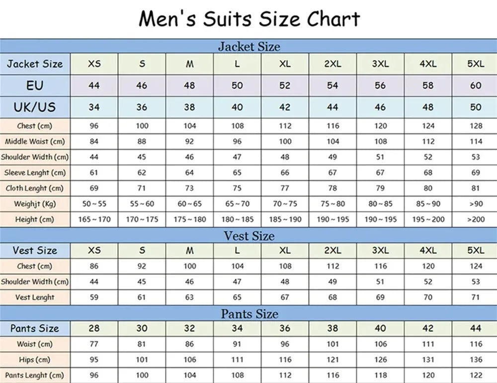 Peak-Lapel Thin-Stripe Groom Suit Set