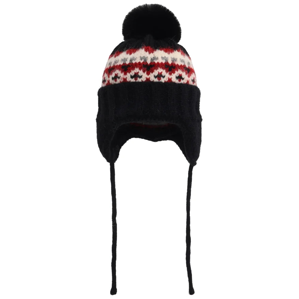 Striped Acrylic Knit Beanie