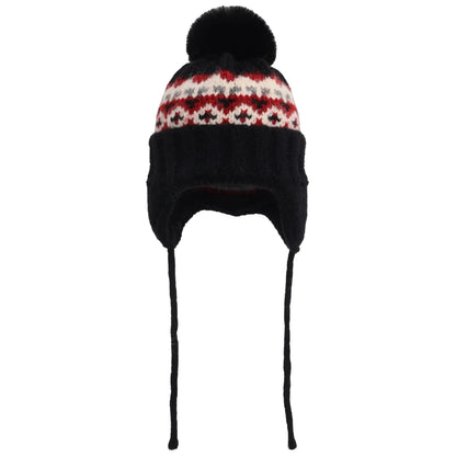 Striped Acrylic Knit Beanie