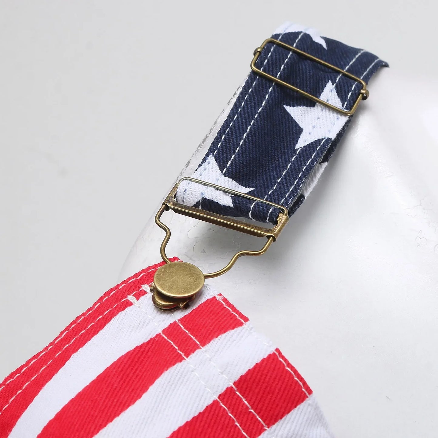 Women American Flag Stripes Romper