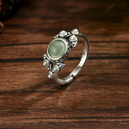 Retro Bohemian Copper Metal Pearl Jewelry Set