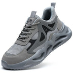 Beige Breathable Steel-Toe Boots