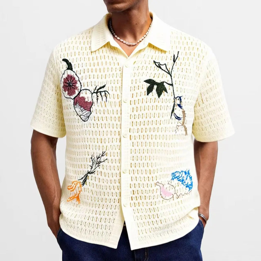 Printed Lace Casual Shirt