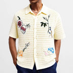 Printed Lace Casual Shirt