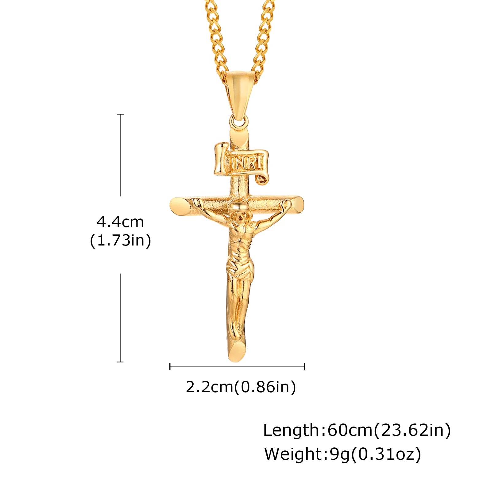 Mprainbow Waterproof Crucifix Necklace