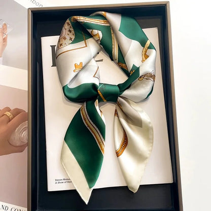 High-End Small Silk Scarf