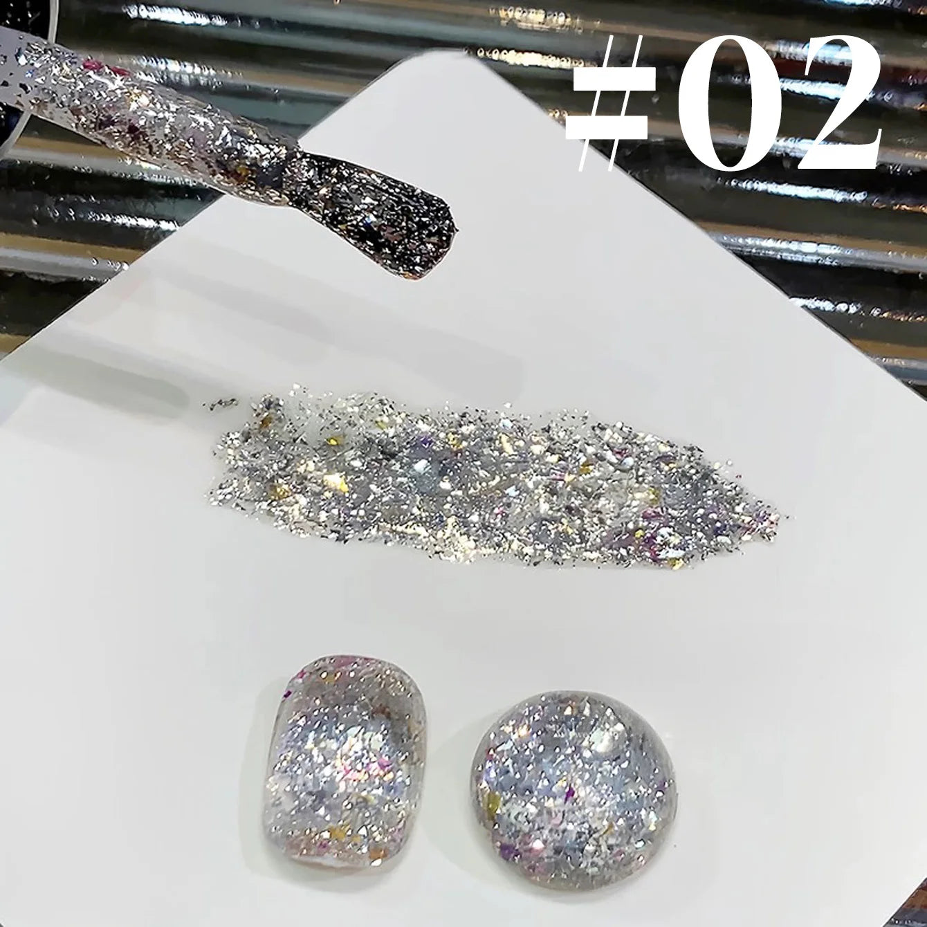 SHAKA 9-Color White Nails Star