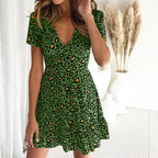 Leopard Print Mini Dress