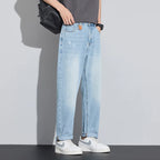 Breathable Elastic Straight Denim Jeans