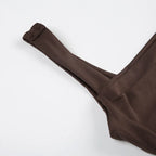 Streetwear Broadcloth Solid Tank Top