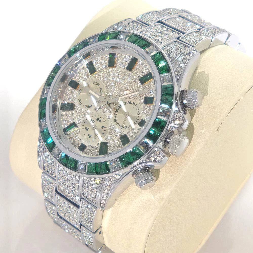 DITALING Rainbow Diamond Quartz Watch