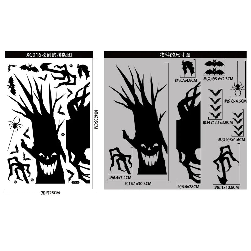 Halloween Skeleton Hand Stickers