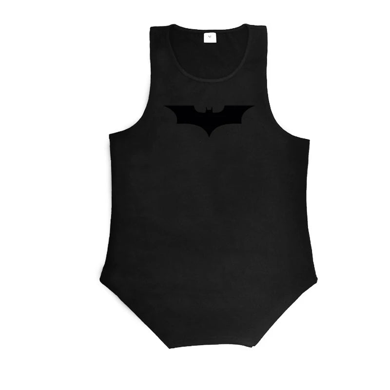 Bat Print Bodybuilding Tank Top