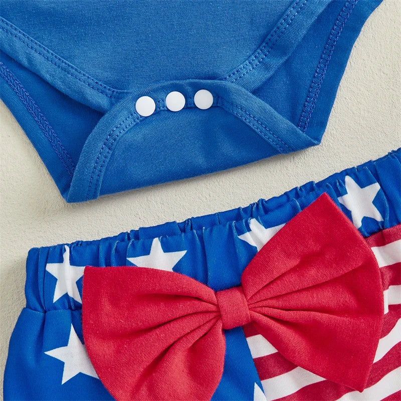 Baby Girl 4th of July Romper