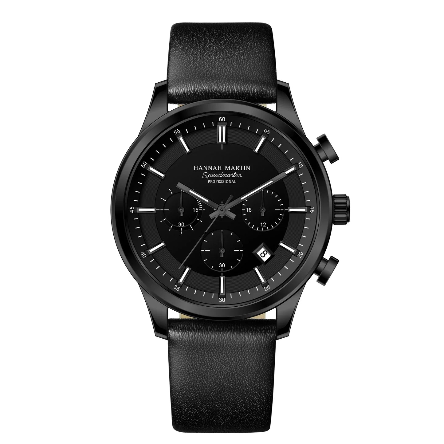Sporty Quartz Leather Watch