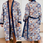 Leopard Robe 2Pcs Pajamas Bathrobe