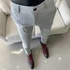 Slim Fit England-Style Suit Trousers
