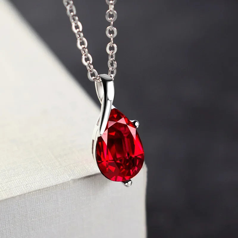 Crystal Blue Topaz Pendant