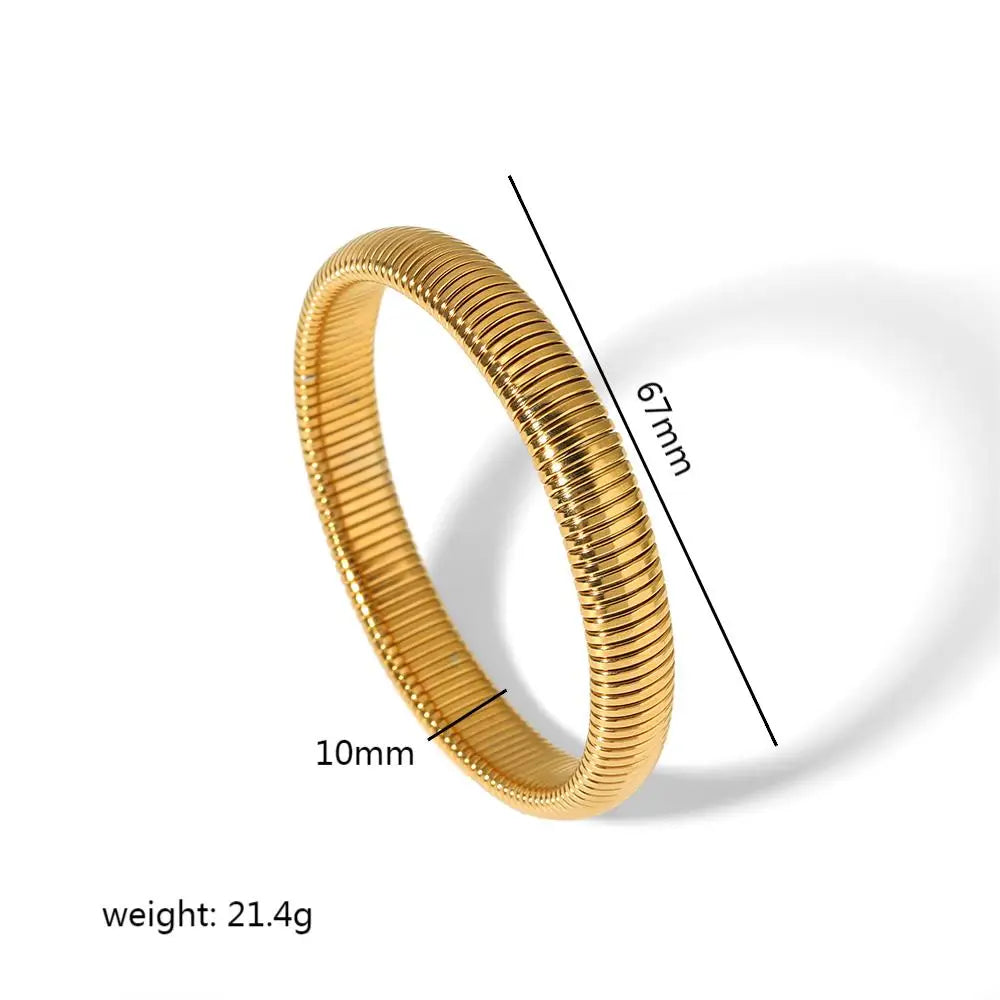 Gold Stainless Steel Bangle