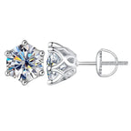 Colorful Moissanite Stud Earrings