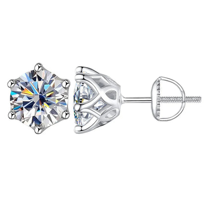 Colorful Moissanite Stud Earrings