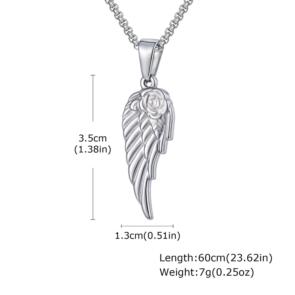 Prjewel Feather Pendant Necklace