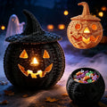 Wicker Pumpkin Lantern Storage Box