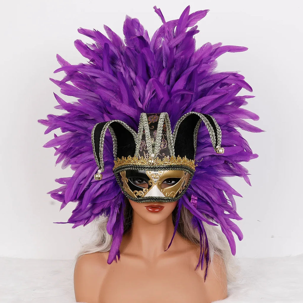Feather Masquerade Party Mask