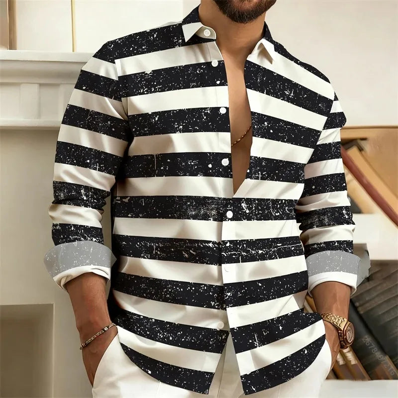 Striped Casual Full Shirt