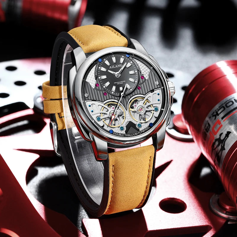 AILANG Tourbillon Leather Automatic Watch