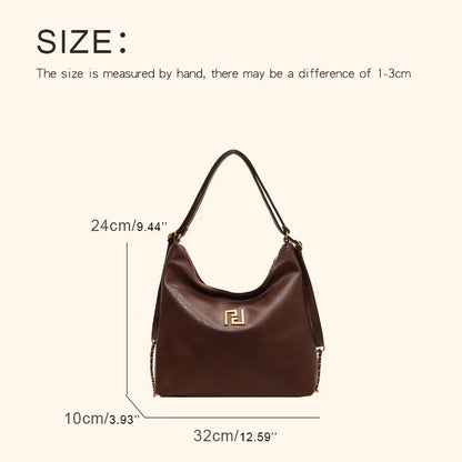Large PU Hobos Shoulder Bag
