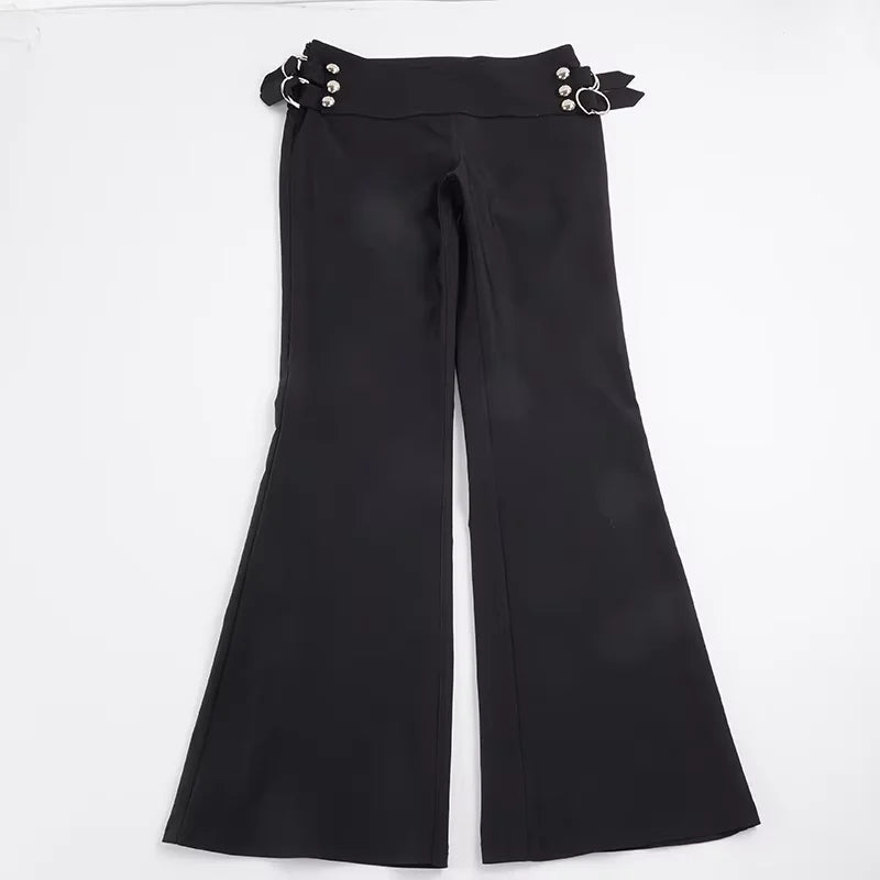 BiggOrange Micro Flare Zip Pants