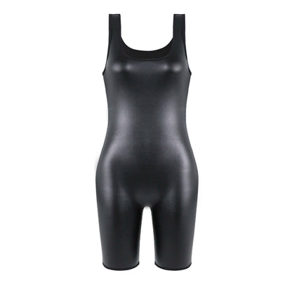 Faux Leather Bodysuit